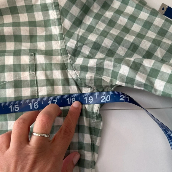 BONOBOS RIVIERA STRETCH SHORT STANDARD FIT PLAID BUTTON-UP SHIRT Medium U0753 - Picture 10 of 15